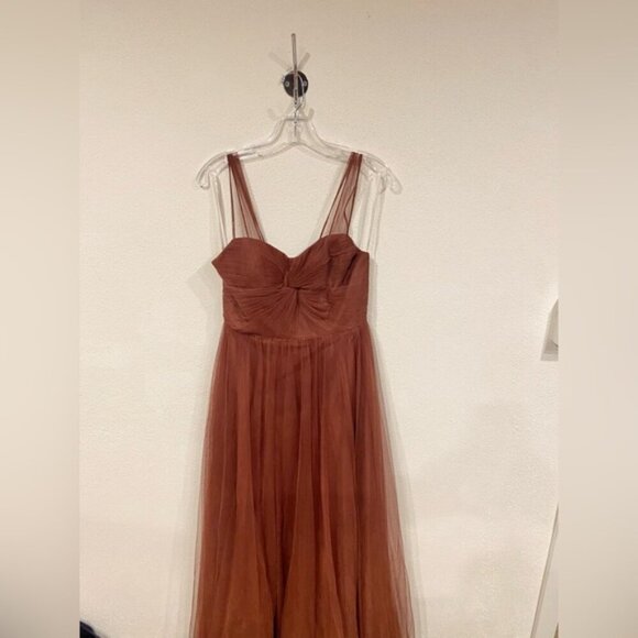 Revelry Pippa Tulle Gown in Rust Size 4 EUC - Picture 2 of 5